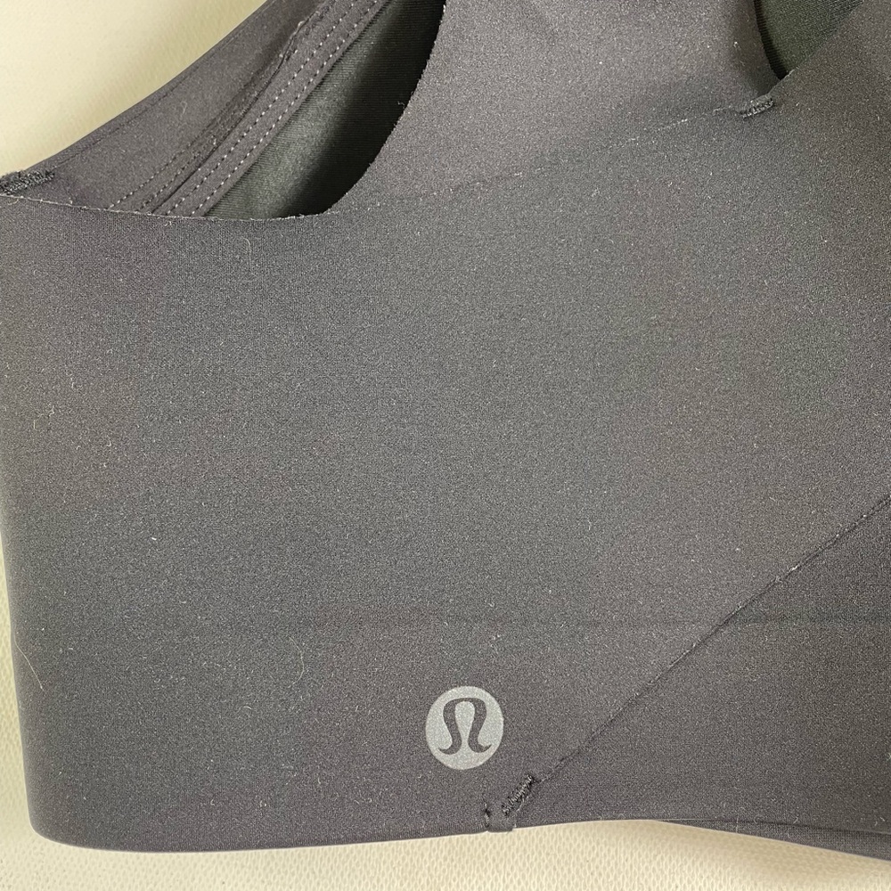 Lululemon Women’s Enlite Front Zip Closure Sports Bra 38C Black High Support - Picture 9 of 12